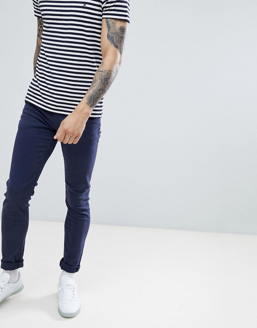 фото Темно-синие облегающие джинсы asos design-темно-синий