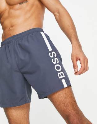 фото Темно-синие шорты для плавания boss dolphin-темно-синий boss bodywear