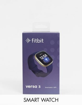 фото Темно-синие смарт-часы унисекс fitbit versa 3-темно-синий