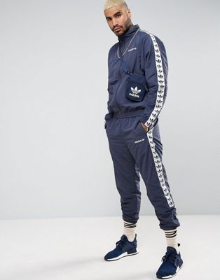 Темно-синие спортивные джоггеры с кантом adidas Originals Adicolor TNT  AJ8828 | ASOS