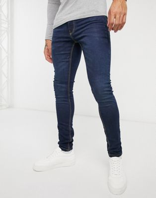 фото Темно-синие супероблегающие джинсы стретч french collection-темно-синий french connection