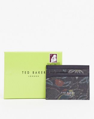 фото Темно-синий кошелек для карт с технологией rfid и принтом ted baker