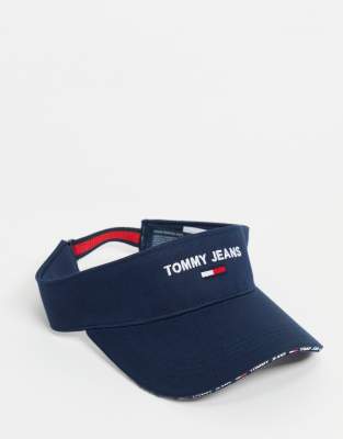 фото Темно-синий козырек с логотипом-флагом tommy jeans-черный цвет