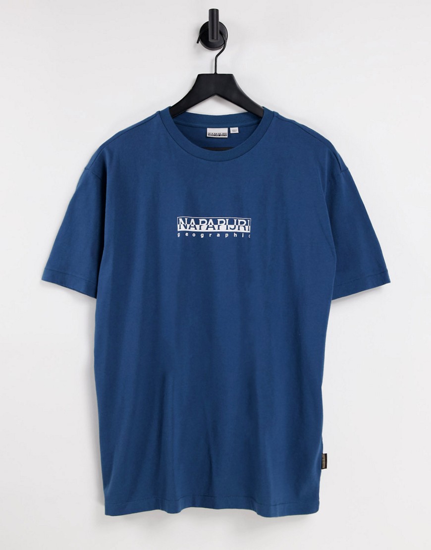 Темно-синяя футболка с логотипом -Темно-синий Napapijri 103538584
