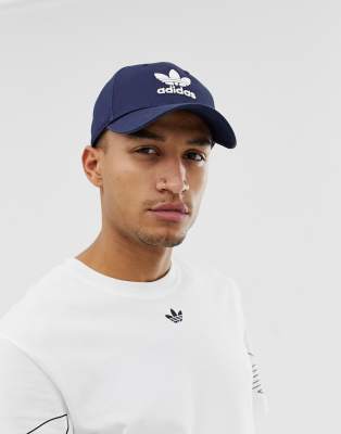 фото Темно-синяя кепка с логотипом adidas originals-темно-синий