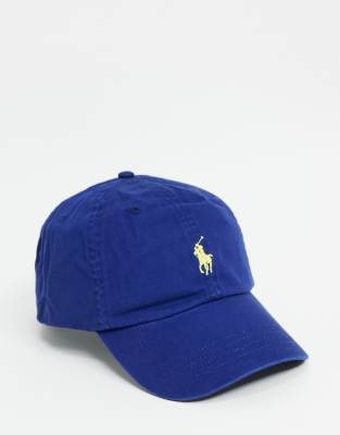 фото Темно-синяя кепка с логотипом polo ralph lauren-темно-синий