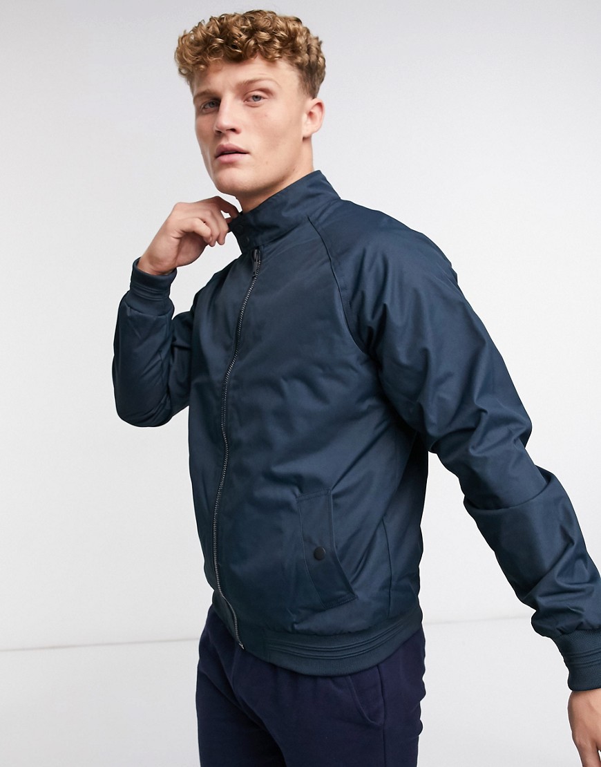 фото Темно-синяя куртка харрингтон burton menswear-темно-синий
