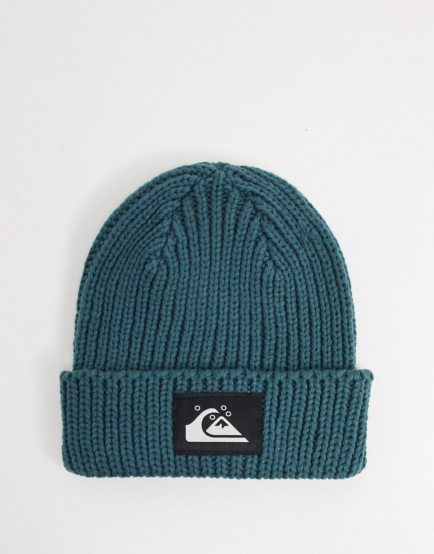 фото Темно-синяя шапка-бини с логотипом quiksilver-темно-синий