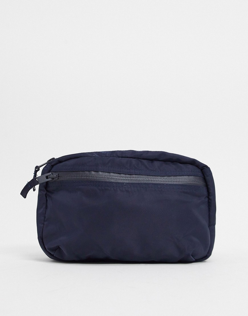 фото Темно-синяя сумка-кошелек на пояс selected homme-синий