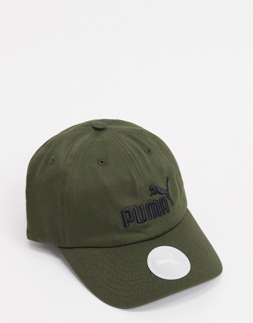 фото Темно-зеленая кепка puma essential-зеленый