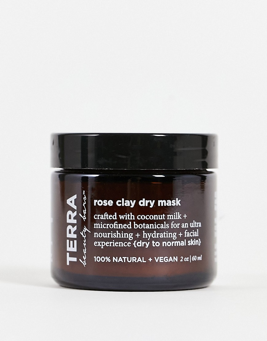 TERRA Beauty Bars Rose Coconut Dry Clay Mask 2 oz-No color