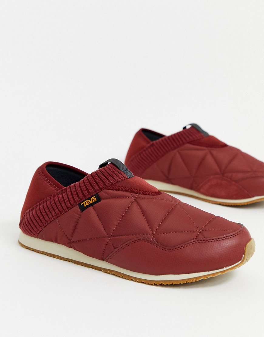 TEVA – Ember Moc – Röda skor i toffelmodell