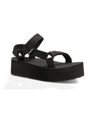 black teva platform sandals