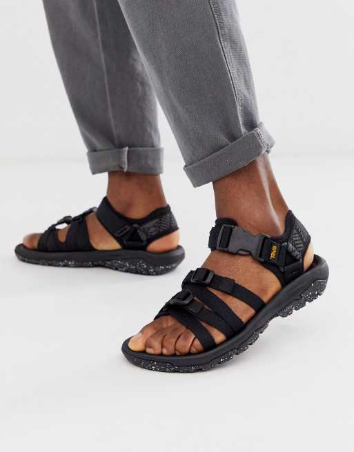 Teva Hurricane Alp tech sandals in black | ASOS