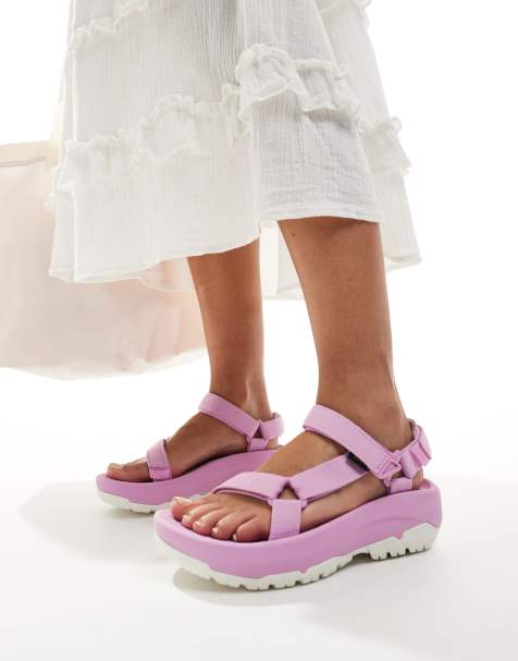 Teva Hurricane ampsole sandals in pink - view 1
