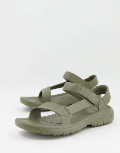 Teva Hurricane Drift EVA sandals in olive ASOS