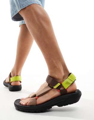 Teva Hurricane drift sandals in brown