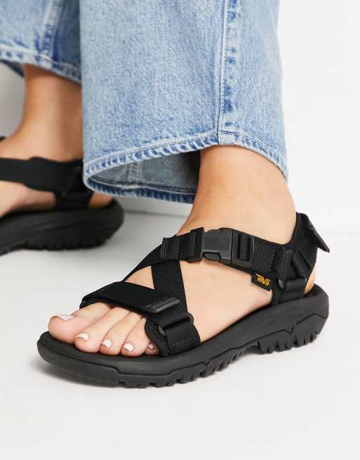 Teva Hurricane Verge chunky buckle sandals in black