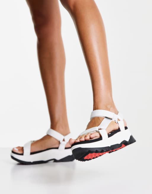 Teva Jadito Universal chunky tech sandals in white ASOS