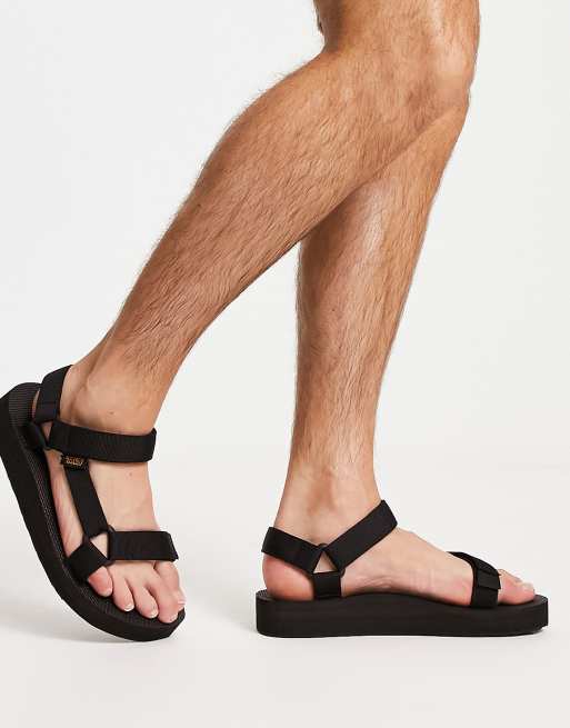 Teva mid universal sandals in black ASOS