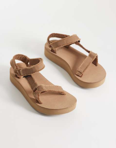 Teva Midform Universal Canvas sandals in tan - view 1