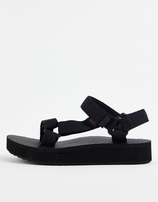 Teva midform universal chunky sandals in black | ASOS