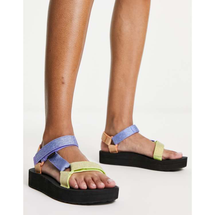 Teva midform universal sandals best sale in retro colour block