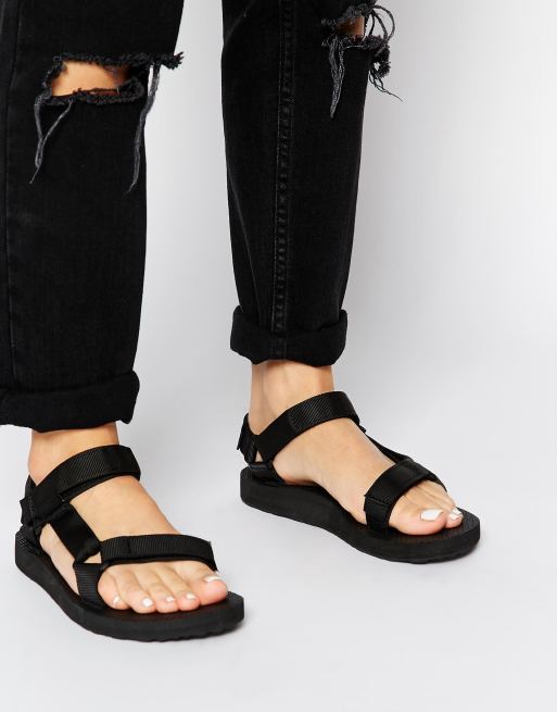 Womens store black tevas