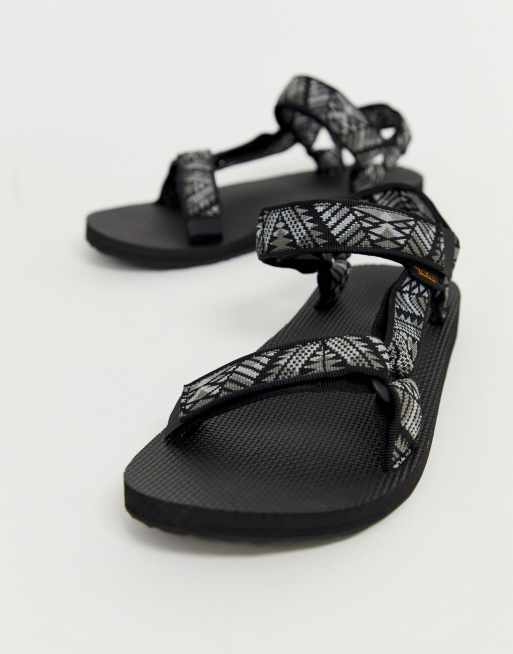 Teva – Original Universal – Funktionssandalen in Schwarz bedruckt