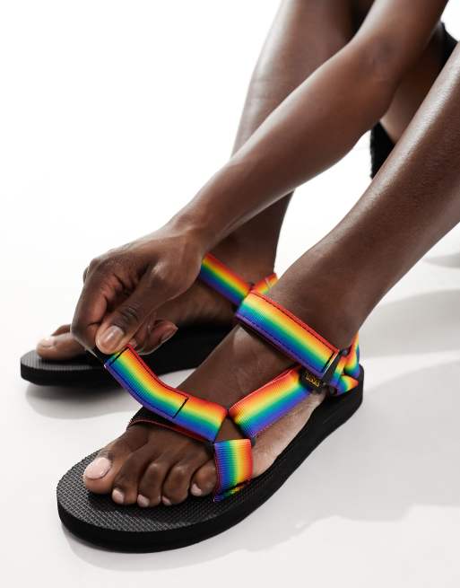 Teva rainbow flip discount flops