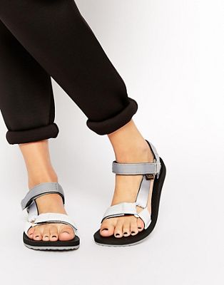 grey teva sandals