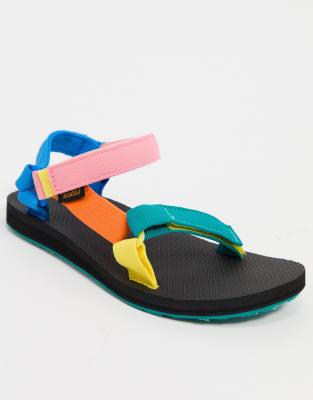 teva color block sandals