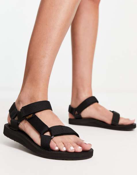 Teva original universal sandals in black - view 1