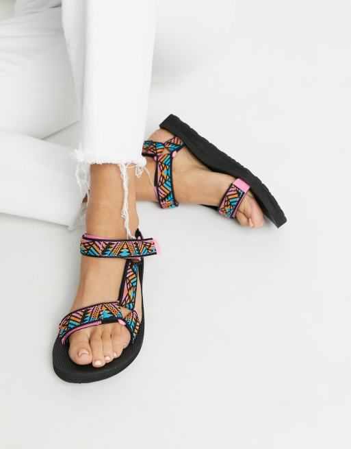 Teva Original Universal sandals in boomerang pink print