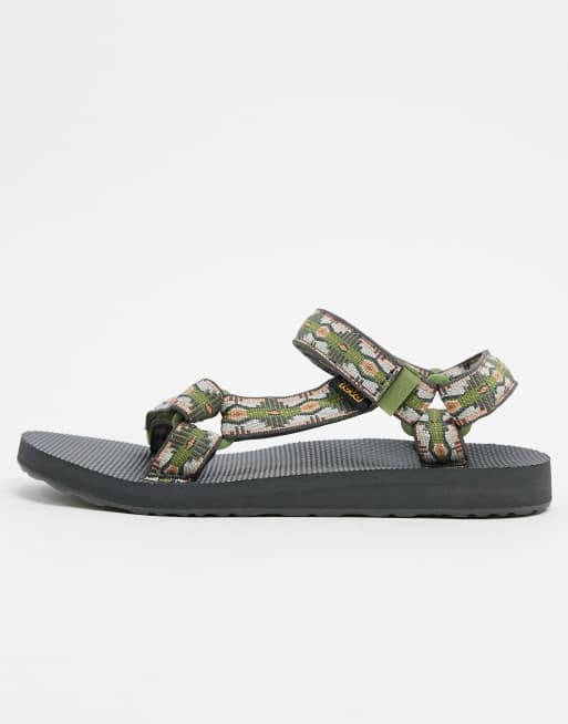 Teva original universal sandals in green canyon print ASOS