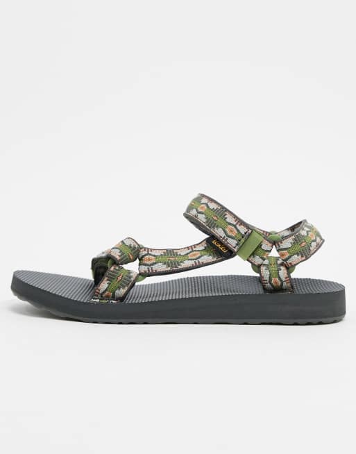 Teva original universal sandals in green canyon print