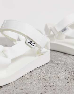 white platform tevas