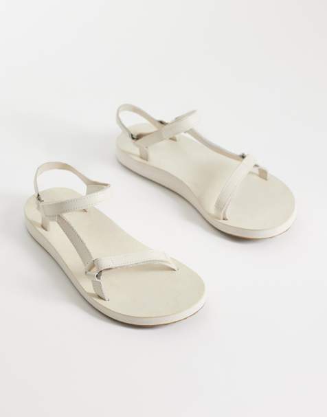 Teva Original Universal Slim Lea sandals in neutral - view 1