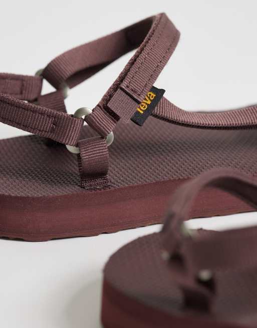 Teva Original Universal Slim sandals in brown, 3 of 4