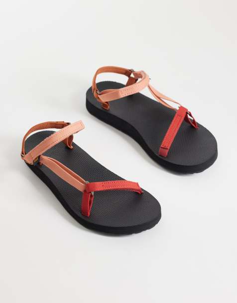 Teva Original Universal Slim sandals in orange multi - view 1