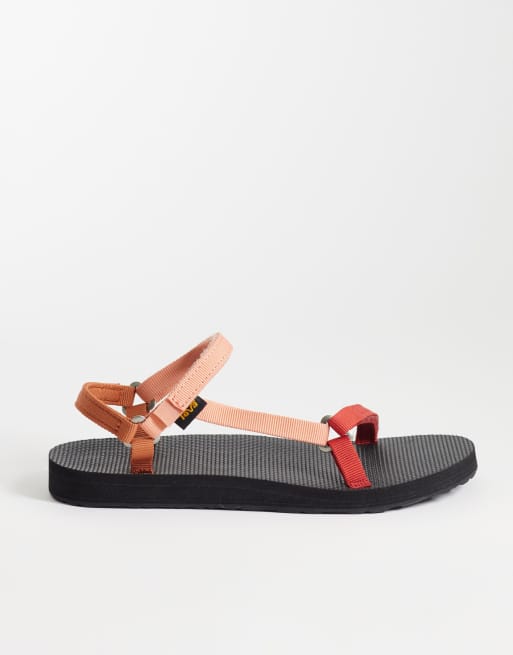Teva Original Universal Slim sandals in orange multi, 2 of 4