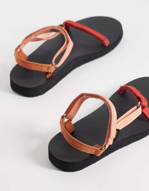 Teva Original Universal Slim sandals in orange multi, 4 of 4