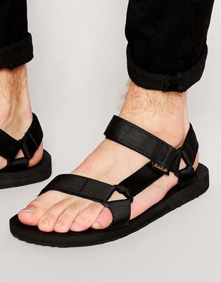teva original universal urban tech sandals in black