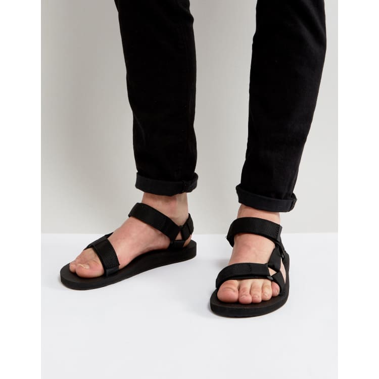 Teva Original Universal urban tech sandals in black ASOS