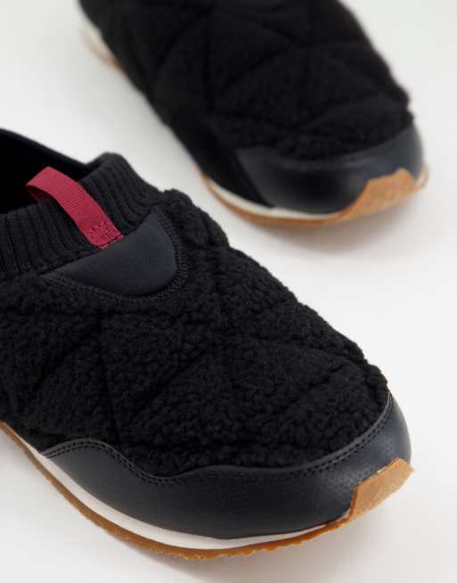 TEVA re-ember moc fleece slippers in black