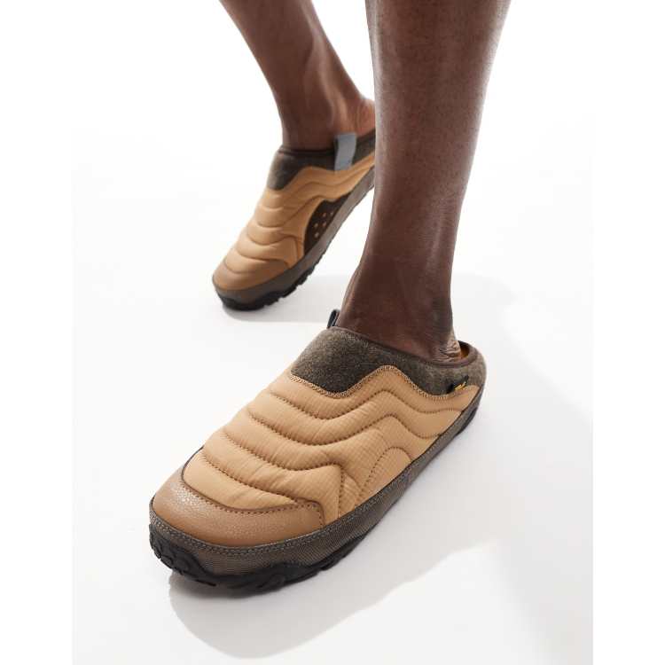 Teva ReEmber Terrain slip on padded mules in tan ASOS