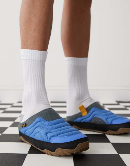 Teva ReEmber Terrain slip on padded shoes in blue ASOS