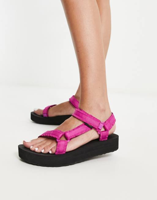 Teva - Universal Adorn - Sandali midform con suola spessa rosa