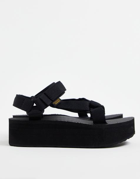 Teva Universal flatform sandals in black - view 1