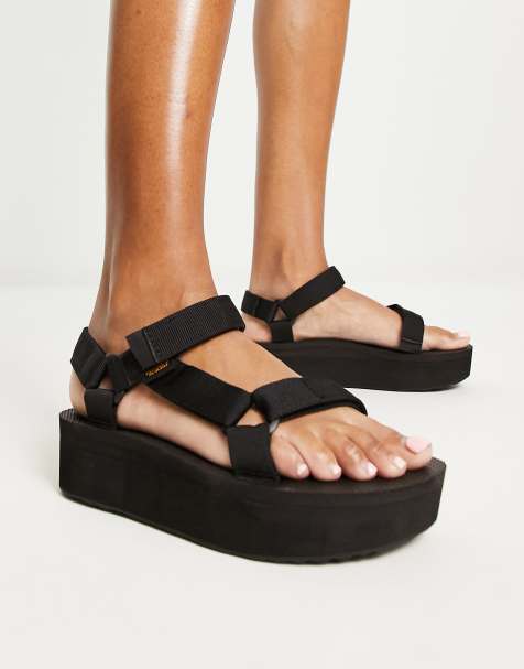 Teva Universal flatform sandals in black - view 1
